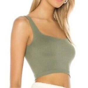 Free people intimately crop top army green 3352 XS/S